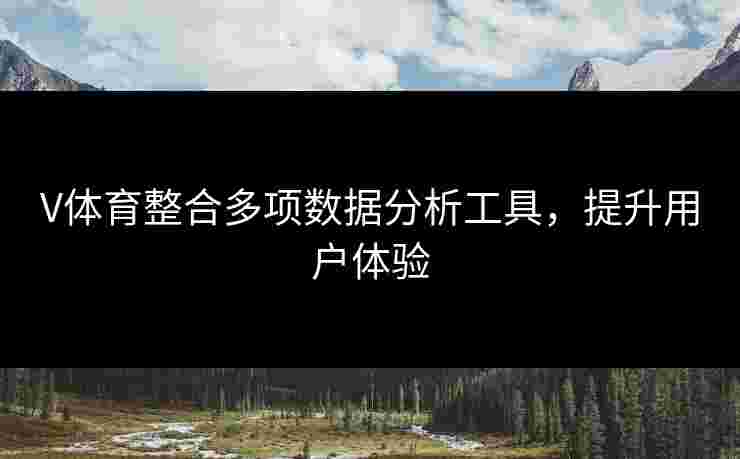 V体育整合多项数据分析工具，提升用户体验